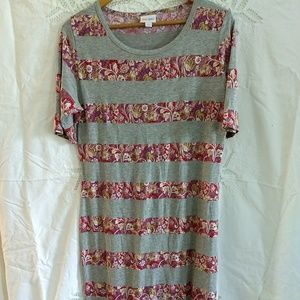 Lularoe XL Julia supersoft stripe dress